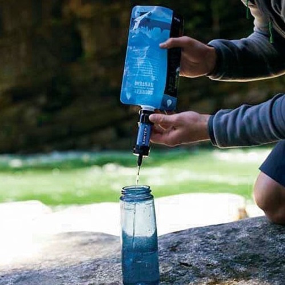 Sawyer Mini Water Filtration System Blue SP105 Portable Hiking Camping Filter - Picture 2 of 10